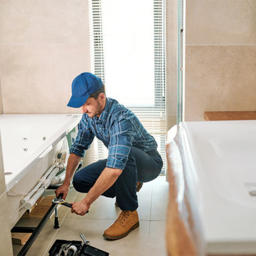 plumber installing bathtub lincoln ne